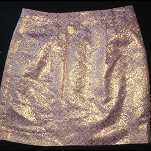 Jcrew metallic sparkle pencil skirt size 6